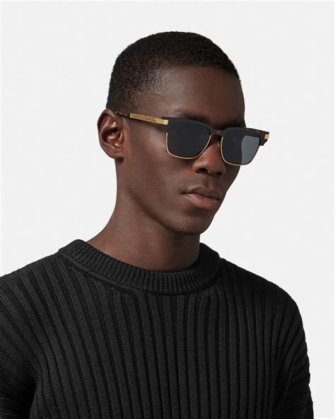 versace crystal wayfarer sunglasses|Greca Sunglasses Havana .